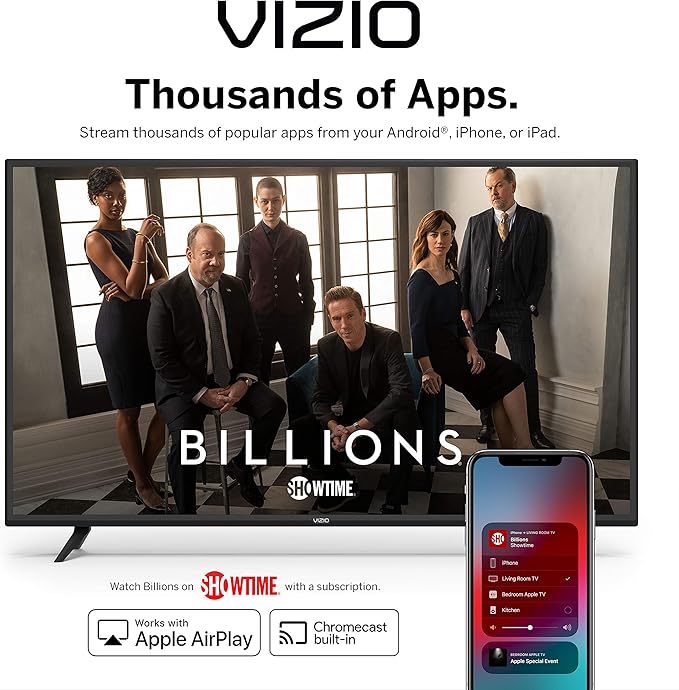 VIZIO 43 Inch 4K Smart TV, V-Series UHD HDR Television with Apple AirPlay and Chromecast Built-in - Image 6