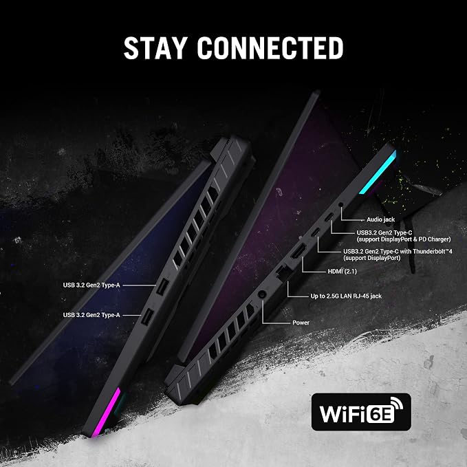 ASUS ROG Strix G16 Gaming Laptop, 165Hz Display, NVIDIA® GeForce RTX™ 4060, Intel Core i7-13650HX, 16GB DDR5, 1TB PCIe Gen4 SSD, Wi-Fi 6E, Windows 11, G614JV-AS74 - Image 9