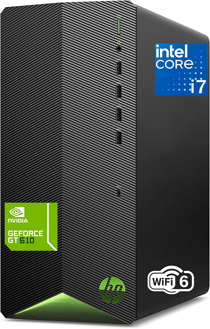 HP 2026 Desktop Tower Computer for Home Office Student, Intel i7-11700F 8-Core, 16GB DDR4 RAM, 1TB PCIe SSD, WiFi 6, Keyboard & Mouse, Windows 11 Home-Ready for Work, Business Family Use, Jet Black by Unknown