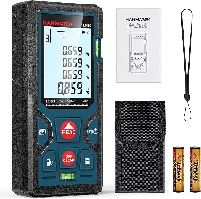 165ft/50m Laser Measure Ft/in/M Switching LM50 Laser Measurement Tool Devices - Image 8