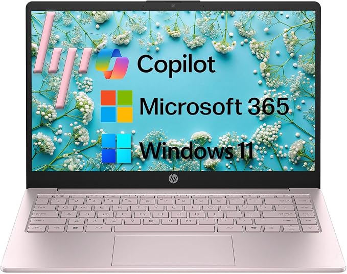 HP 14" Laptop 2026 Edition, Intel Processor, 8GB RAM, 256GB SSD | Copilot AI, Long Battery Life, Lightweight 3.11 lbs, Microsoft 365 included, Windows 11 for Students & Office by Unknown