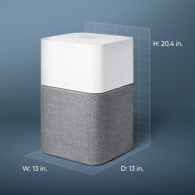 BLUEAIR Air Purifier Large Room, Air Cleaner for Dust Pet Dander Smoke Mold Pollen Bacteria Virus Allergen, Odor Removal, for Home Bedroom Living Room, Washable Pre Filter, HEPASilent, Blue 211+ Auto - Image 10