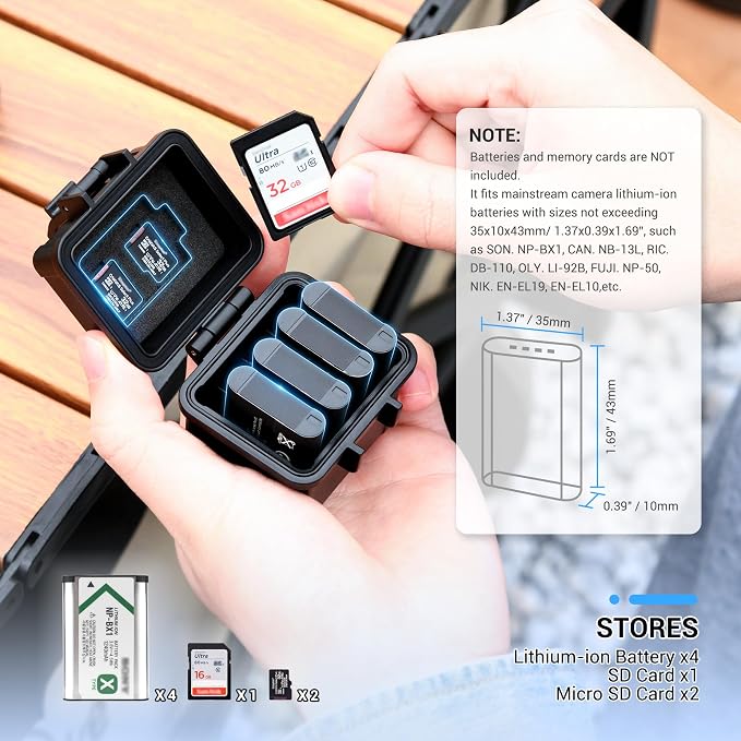 Sony Ricoh Canon Olympus Battery & Memory Card Case - Image 2
