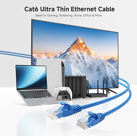 Cable Matters 10Gbps Snagless Cat 6 Ethernet Cable - 10ft - Image 2