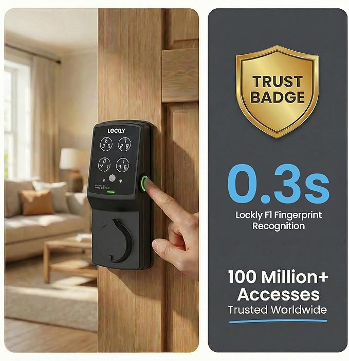 Lockly Secure Plus, Keyless Entry Door Lock, Smart Locks - Image 4