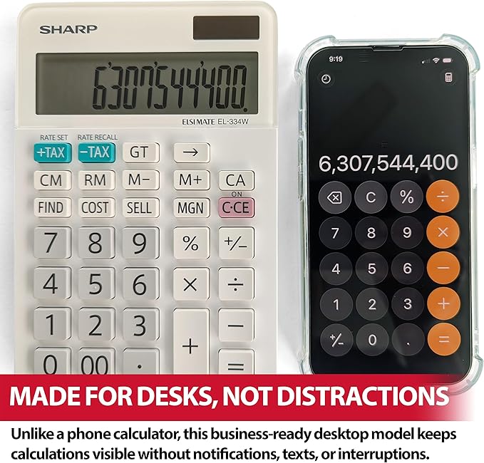 Sharp EL-334WB Business Calculator - Image 4