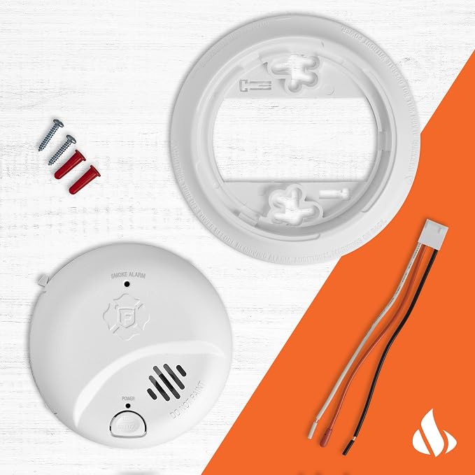 First Alert BRK Smoke Alarm, Interconnect Hardwire Detector - Image 3