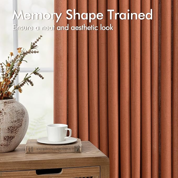 Memory Trained Pinch Pleated Curtains 96 Inches Long, Viral Linen Pinch Pleat - Image 6