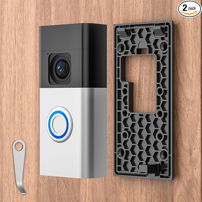 No-Drill Adhesive Video Doorbell Mount Compatible by AHBTEYM