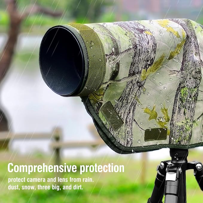 Camera Rain Cover with Openable Viewing Window & Strap Mountable Design - Image 5