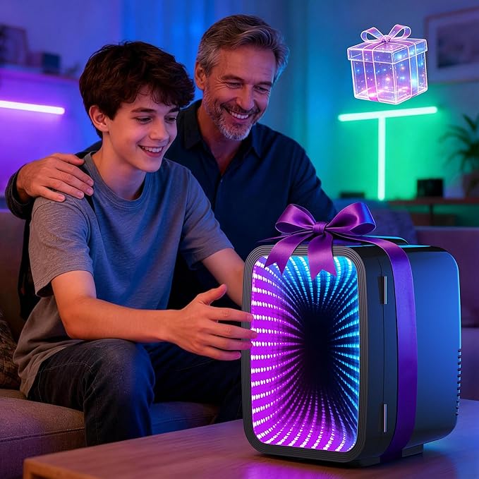 BEICHEN Mini Fridge 4L/6 Can With APP Light Controller for Gaming Room | 4L compact design| APP-controlled customized gaming light | Silent & energy-saving | AC/DC for home & auto |Black - Image 8