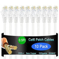 Cat6 Ethernet Patch Cable 0.5 ft, Cat6 Patch Cable by Lysymixs