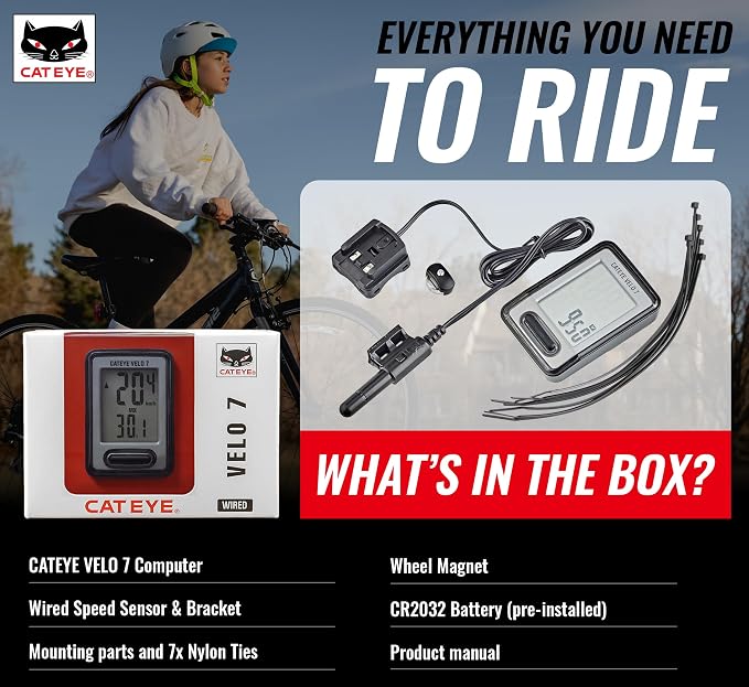 CATEYE Wired Bike Computer – Entry-Level Speedometer and Odometer, Auto - Image 9