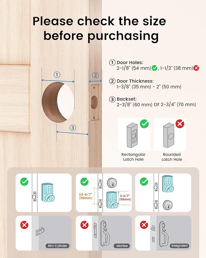 Hidalife Keyless Entry Door Lock, Keypad Door Knob - Image 4