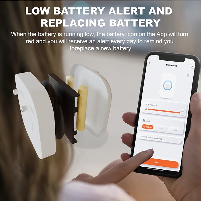 3-Pack Smart Water Leak Detector 110dB Alarm 500ft Range, WiFi Home Sensors - Image 6