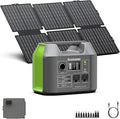 Portable Solar Generator, 300W Portable Power Station with Foldable 60W Solar Panel, 110V Pure Sine Wave 296Wh 80000mAh Lithium Battery Pack for Home Use RV Van Outdoor Camping-Panel included by ENGINSTAR