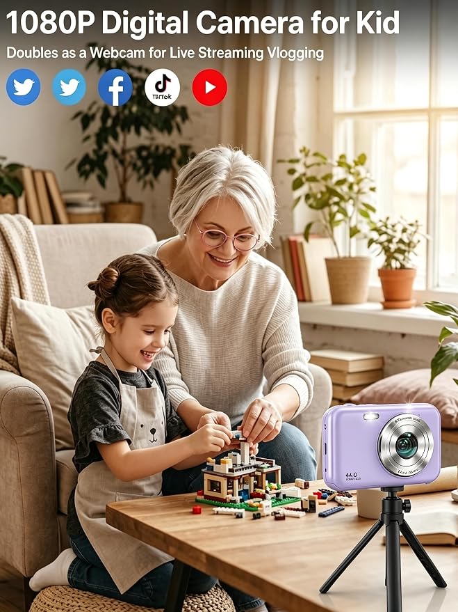 Digital Camera, FHD 1080P 44MP Compact Small Digital Camera - Image 2
