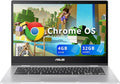 ASUS Chromebook CX1400CNA-WS01 14" HD Anti-Glare Laptop, Intel Celeron N3350 Processor, 4GB RAM, 32GB eMMC, Intel HD Graphics, 720p HD Camera, Wi-Fi, Bluetooth, Chrome OS, Silver (Renewed) by Amazon+Renewed