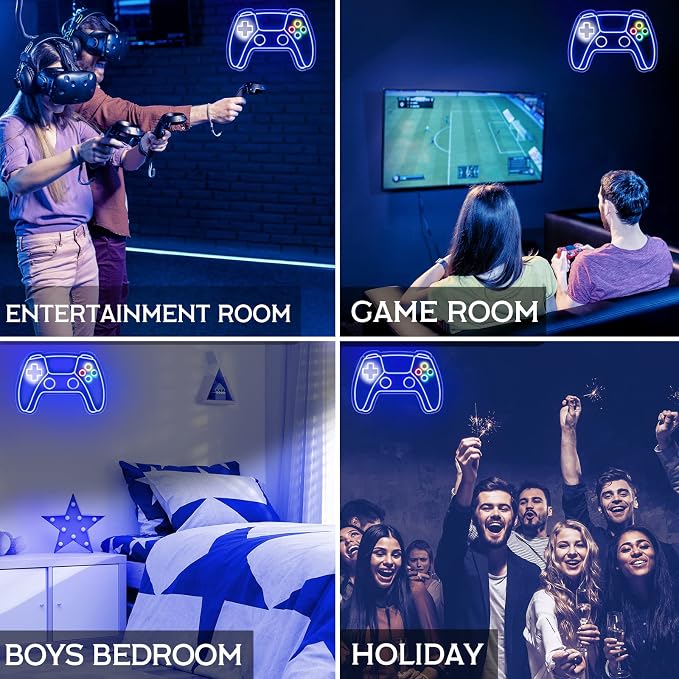 Gamer Neon Sign, Gamepad Shaped LED Neon Sign - Image 6