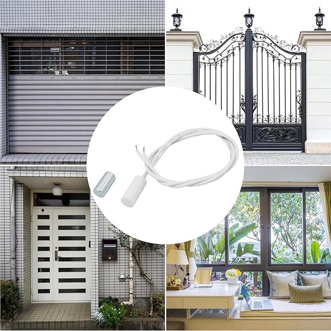 10PCS Recessed Wired Security Window Door Contact Sensor, Normally Closed NC - Image 6
