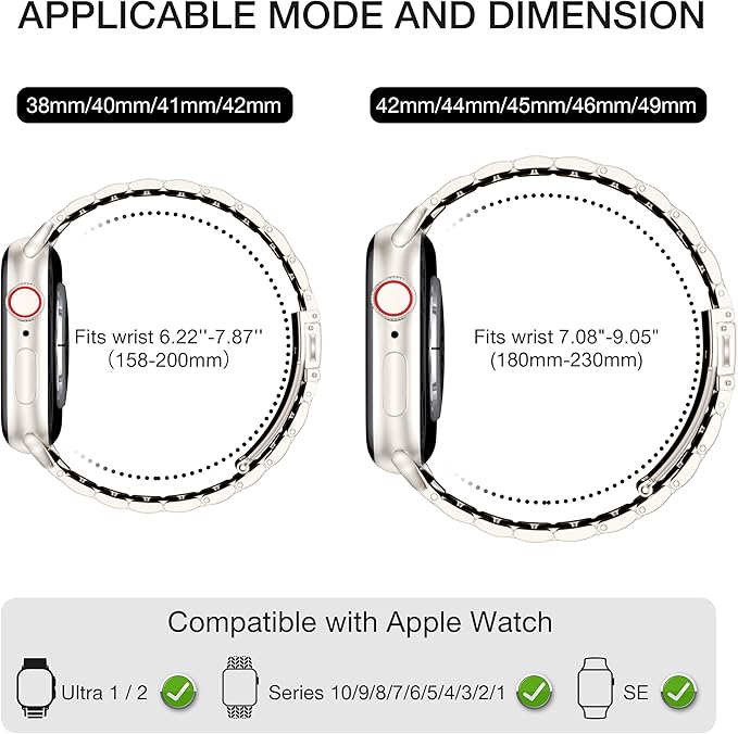 EPULY Compatible with Apple Watch Band 42mm 44mm 45mm 38mm 40mm 41mm, Business - Image 4