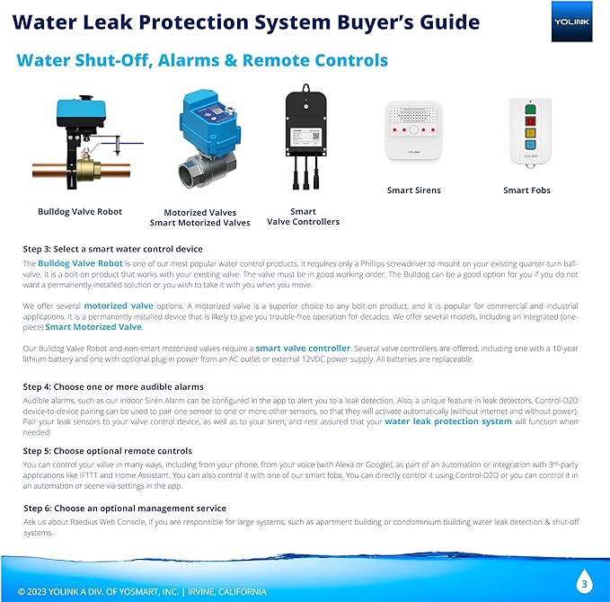 YoLink X3 Version Smart Water Leak Protection Kit: X3 Valve Controller - Image 5