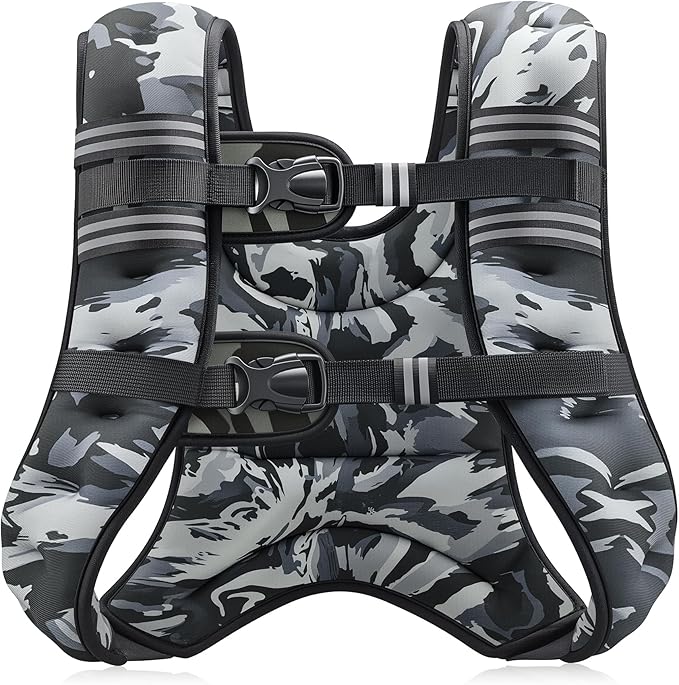 ZELUS Weighted Vest, 6lb/8lb/12lb/16lb/20lb/25lb/30lb Weight Vest by ZELUS