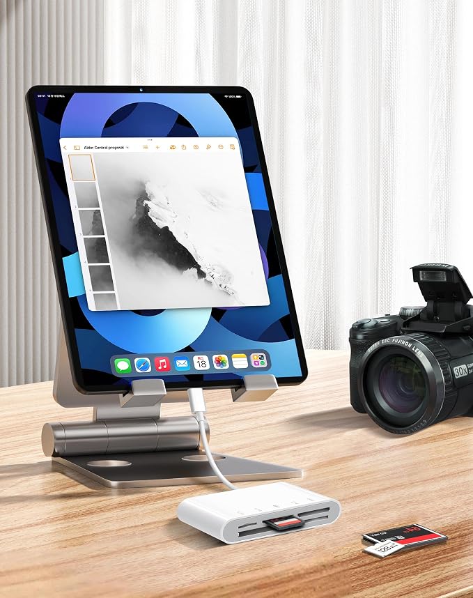 USB C SD Card Reader for iPhone 15 iPad Mac, xdgeLoad TypeC Memory Card Adapter - Image 4