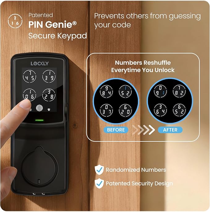 Lockly Guard Secure Pro Deadbolt PGD728WPU Commercial Smart Lock – UL10B/10C - Image 6