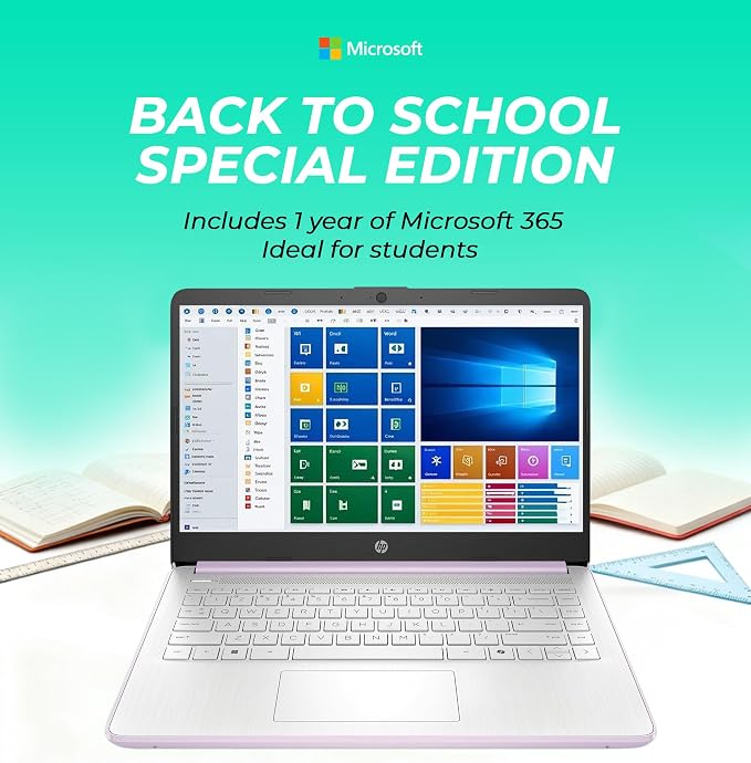 HP 14 Essential Laptop Computer, 2026 Edition, 4GB RAM, 128GB SSD, Intel N150 CPU, Long Battery Life, 1TB Cloud Storage, Windows 11 with Microsoft 365 - Image 2