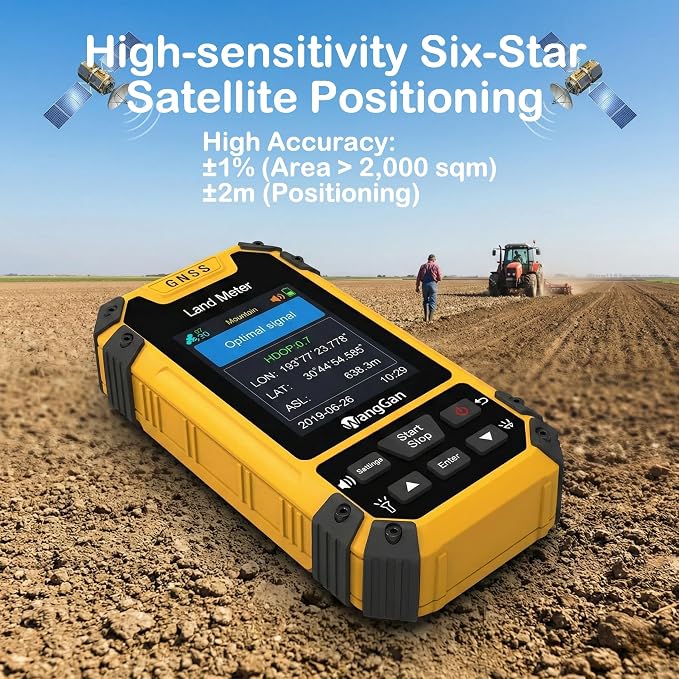 Handheld GPS Land Meter, High-Accuracy GNSS Surveying Equipment, IP65 - Image 2