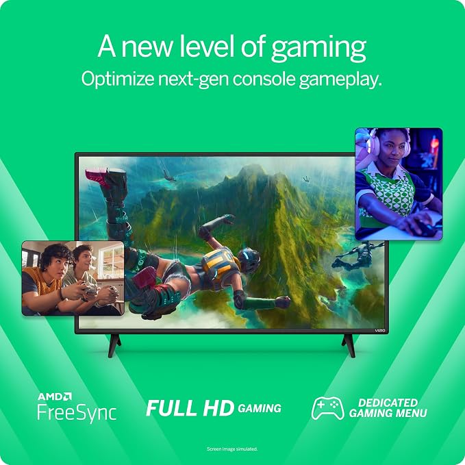 VIZIO 40-inch D-Series Full HD 1080p Smart TV with AMD FreeSync, Apple AirPlay and Chromecast Built-in, Alexa Compatibility, D40f-J09, 2022 Model - Image 7