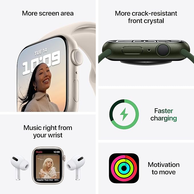 Apple Watch Series 7 Blue Aluminum Case - Image 4