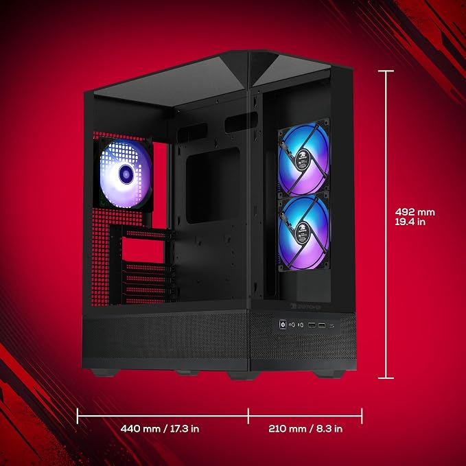 iBUYPOWER Element SE Gaming PC Desktop Computer AMD Ryzen 5 5500 CPU, AMD Radeon RX 6500XT 4GB, 16GB DDR4 Non-RGB 3200MHz RAM, 512GB NVMe SSD, Windows 11 Home, Gamer Keyboard and Mouse - ESA5R65XT04 - Image 13