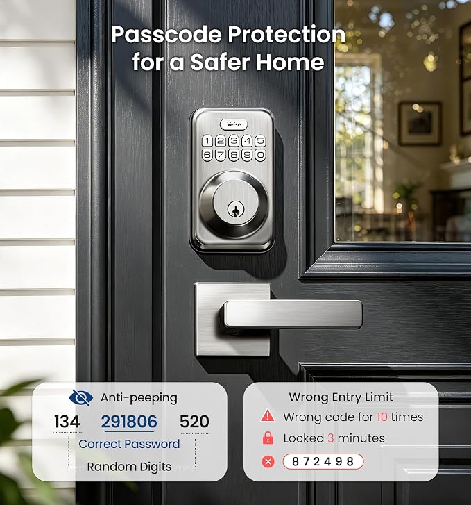Veise Keyless Entry Door Lock - Image 7