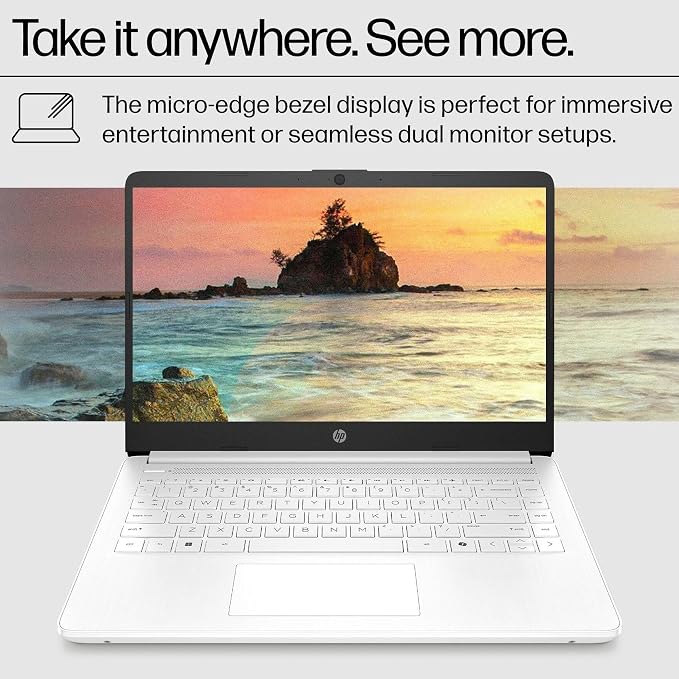 HP Essential 2026 Laptop, Office 365, Copilot AI, 8GB RAM, Intel Processor | Windows 11 Home S, WiFi 6 & Bluetooth, Camera, Fast Charge, Longtime battery life, Portable Design for Office & Student - Image 4