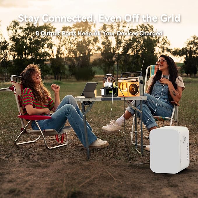 MARBERO 88.8Wh Solar Generator with 21W Solar Panel Included Portable Power Station 80W 110V 120W Max for Camping Outdoor Hiking Fishing Emergency - Image 6