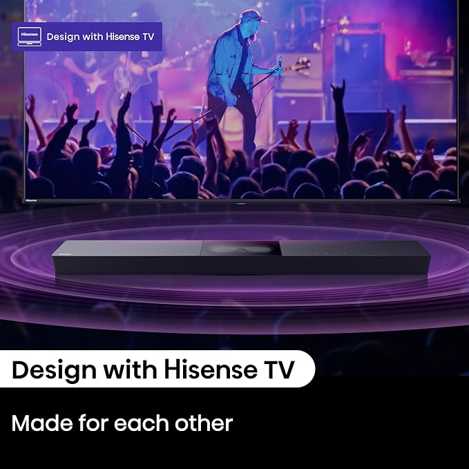 Hisense A620 2.1ch All-in-one Sound Bar with Built-in Subwoofer, 240W, DTS Virtual: X, Dolby Dightal Plus, Bluetooth 5.3, Roku TV Ready, HDMI ARC/AUX/USB, Ez Play, Black (A620, 2024 Model) - Image 8