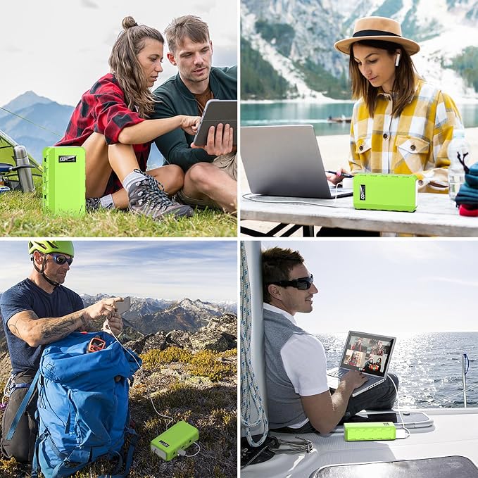 powkey Portable Power Station with AC Outlet, 65W/110V External Battery Pack 24000mAh/88.8Wh Power Pack, Portable Power Source Supply Backup for Outdoor Tent Camping Home Office - Image 7