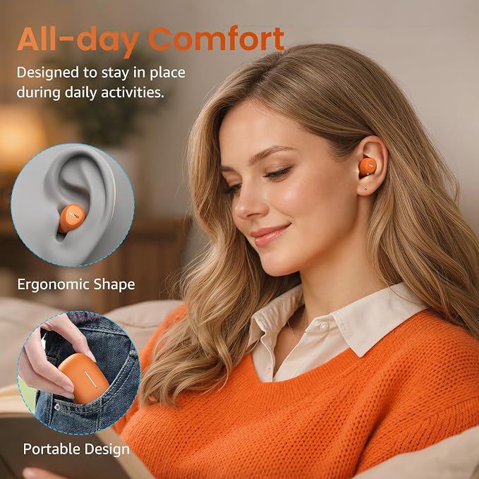 TOZO A1 Wireless Earbuds Bluetooth 5.3 Light Weight in Ear Headphones | IPX5 Waterproof, 2 Mics for AI Calls, Immersive Premium Sound Bass Ear buds with Charging Case, 32 Presets EQ via TOZO App - Image 8