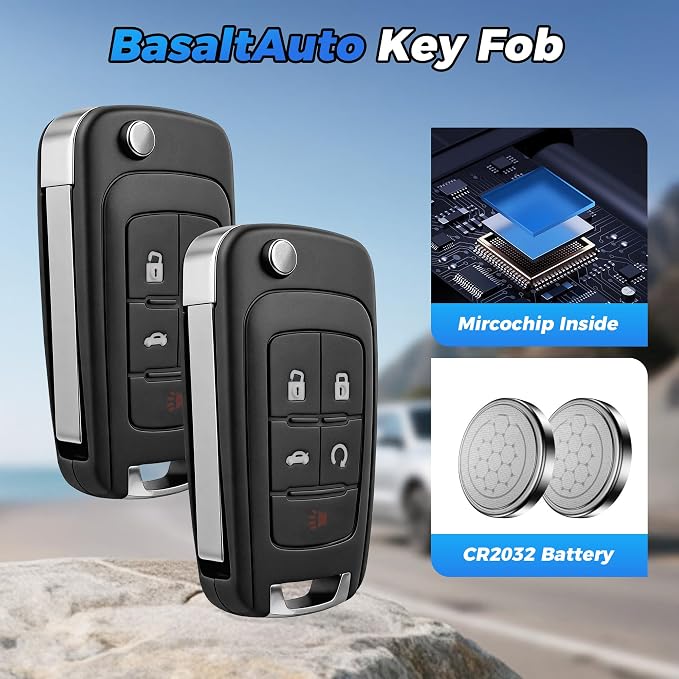 Key Fob 2Pcs 13504199 Compatible - Image 2