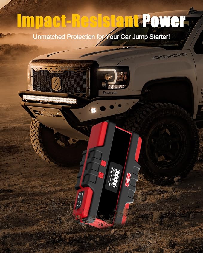 Battery Jumper Starter Portable, 2500A (12V) - Portable Booster Pack with Voltage Detection & Protection for Gas/Diesel (Up to 8.0L/6.5L) - Image 8