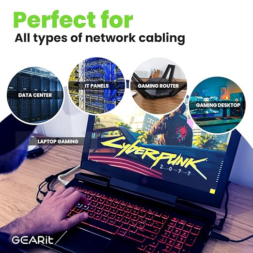 GEARit Cat6A Ethernet Cable 10Gbps Snagless Long Shielded SSTP, SFTP Shielded - Image 7