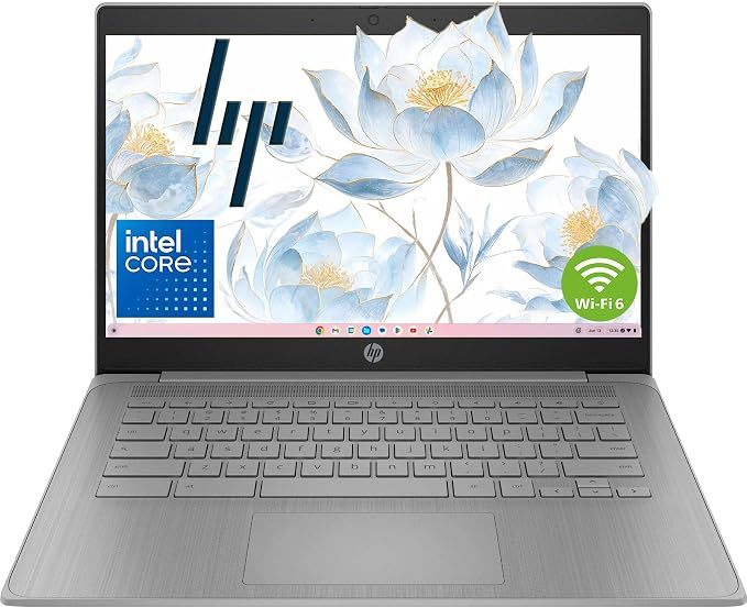 HP 14" Laptop 2026 Student Business, Intel N4500 CPU, 4GB RAM | Copilot AI, Ultra-Portable, Long Battery Life, Fast Charge, Webcam, WiFi 6, Chrome OS for Everyday Use, Gray by Unknown