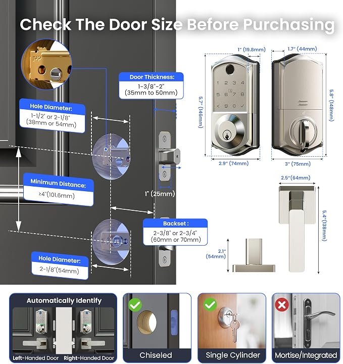 Veise VE017-B Fingerprint Smart Lock - Image 9