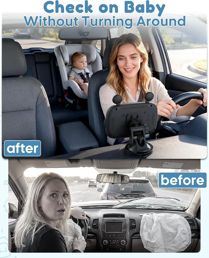 HD 1080P Day & Night Vision Car Seat Camera - Image 2