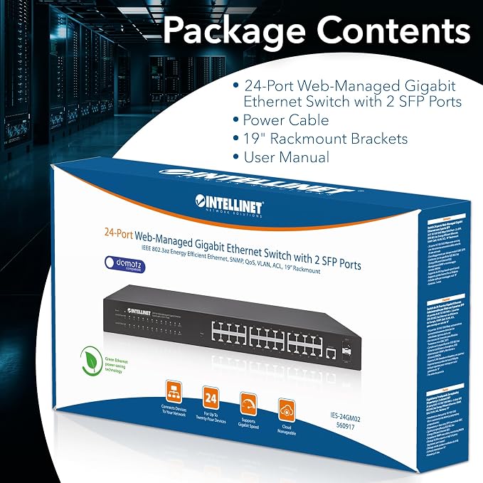 Intellinet 24 Port Web Managed Gigabit Ethernet Switch - Image 7