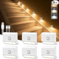 VOLISUN Rechargeable Motion Sensor Night Light, 3 Colors Temperature Stair by VOLISUN