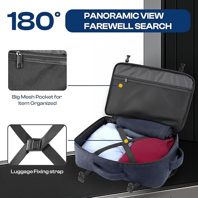 Carry on Backpack, 35L-45L Expanable Travel backpack, TSA Airplane Approved - Image 5