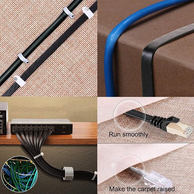 BUSOHE Cat8 Ethernet Cable 3FT 5 Pack Multi Color, Cat-8 Flat RJ45 Computer - Image 6